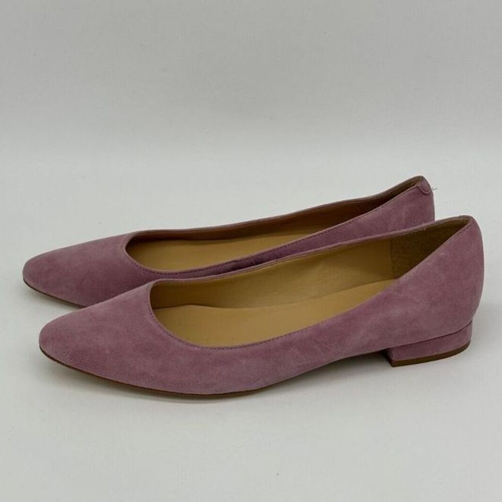 Talbots Shoes Leather Slip On Flat‎ Shoes Womens 7AA Rose Pink Casual Ladies NEW